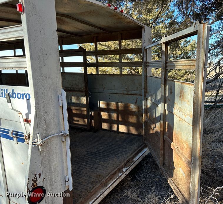 image for item LT9465 1983 Hillsboro Industries Inc.  livestock trailer
