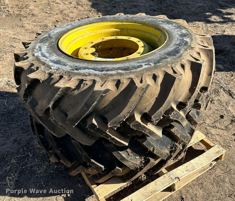 image for item LT9469 (2) 16.9R28 tires and wheels