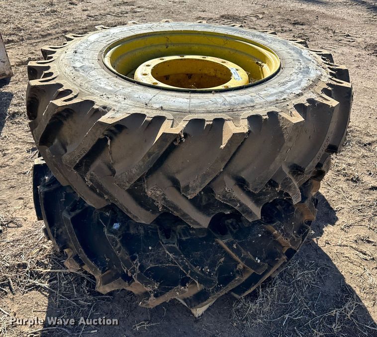 image for item LT9469 (2) 16.9R28 tires and wheels