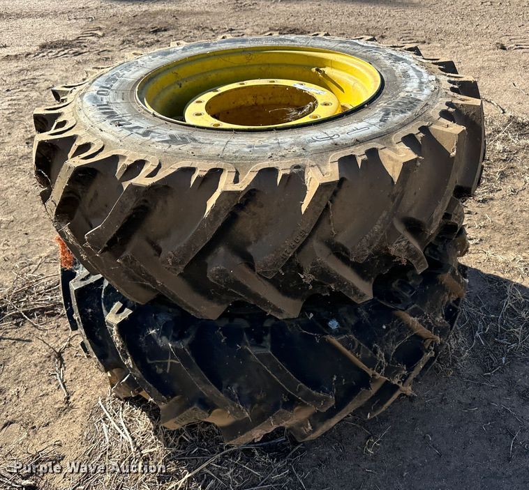 image for item LT9469 (2) 16.9R28 tires and wheels