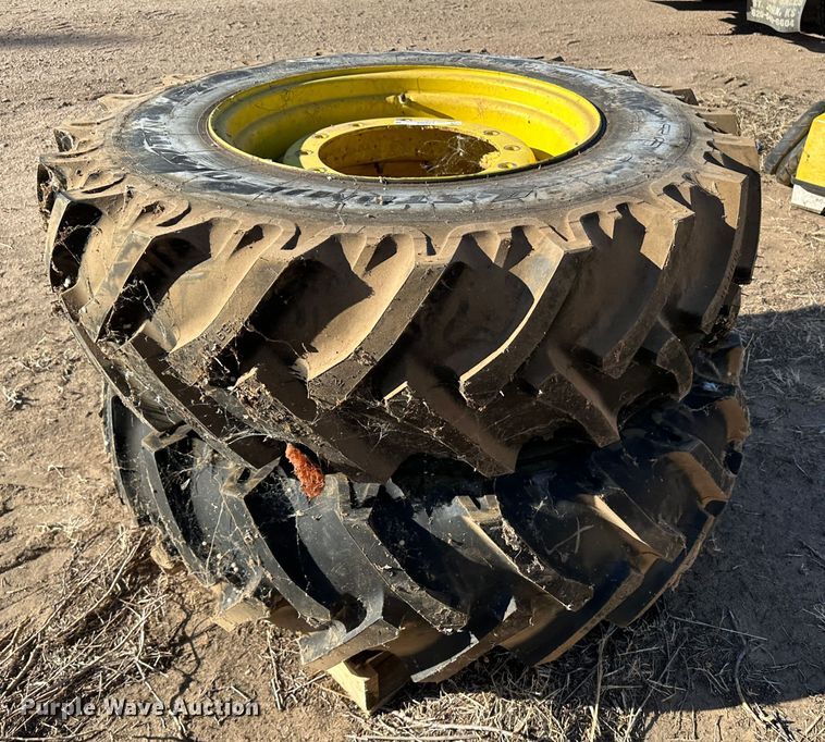 image for item LT9469 (2) 16.9R28 tires and wheels