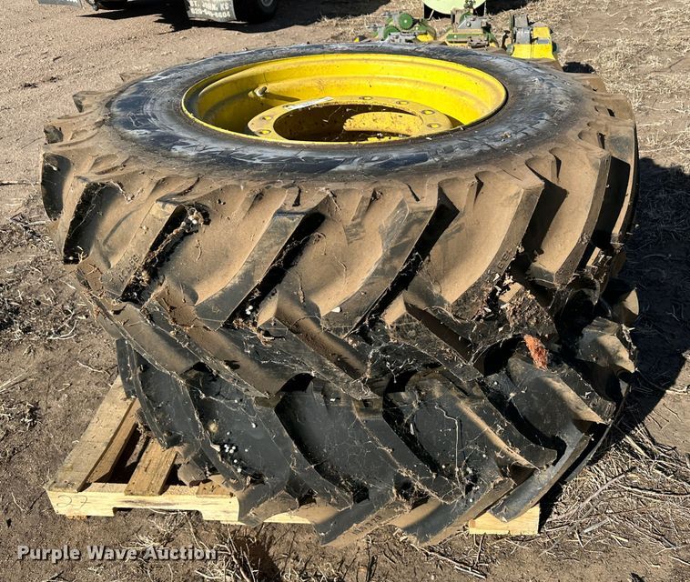 image for item LT9469 (2) 16.9R28 tires and wheels