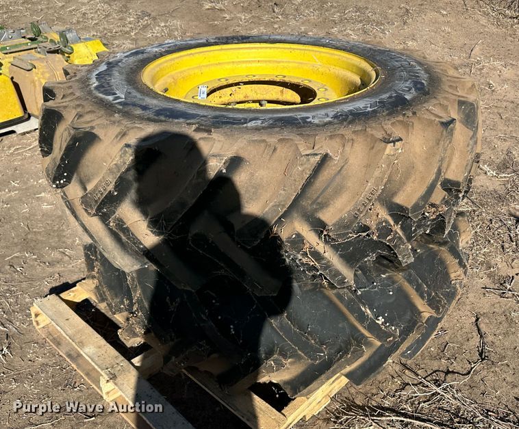 image for item LT9469 (2) 16.9R28 tires and wheels