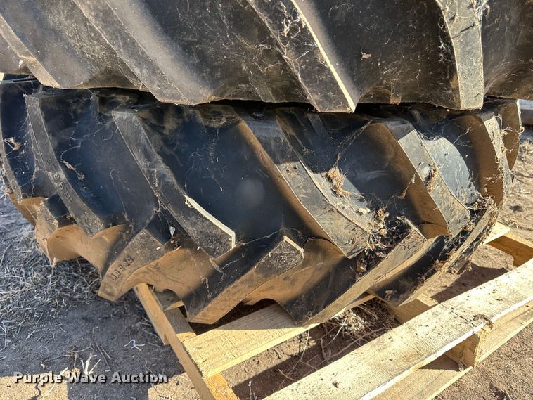 image for item LT9469 (2) 16.9R28 tires and wheels