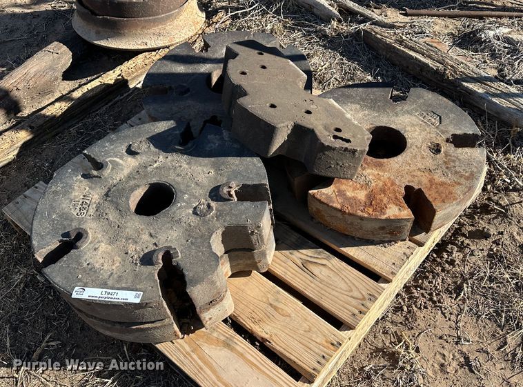image for item LT9471 (5) tractor wheel weights