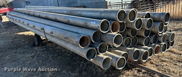 image for item LT9476 Approximately 45 joints of flood irrigation pipe