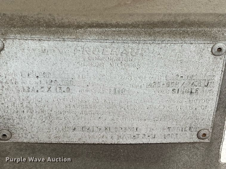 image for item DG5402 1989 Fruehauf  pneumatic dry bulk trailer