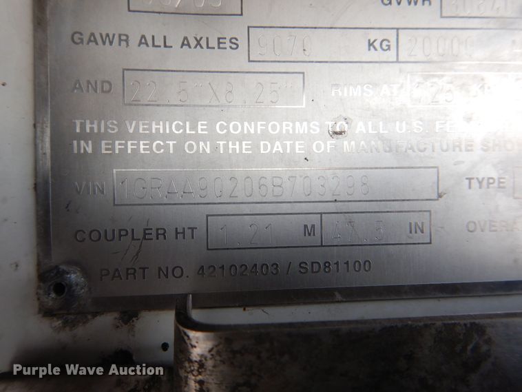 image for item DK2148 2006 Great Dane  refrigerated van trailer