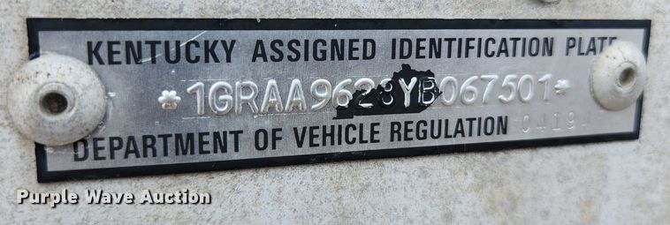 image for item DK2152 2000 Great Dane  refrigerated van trailer