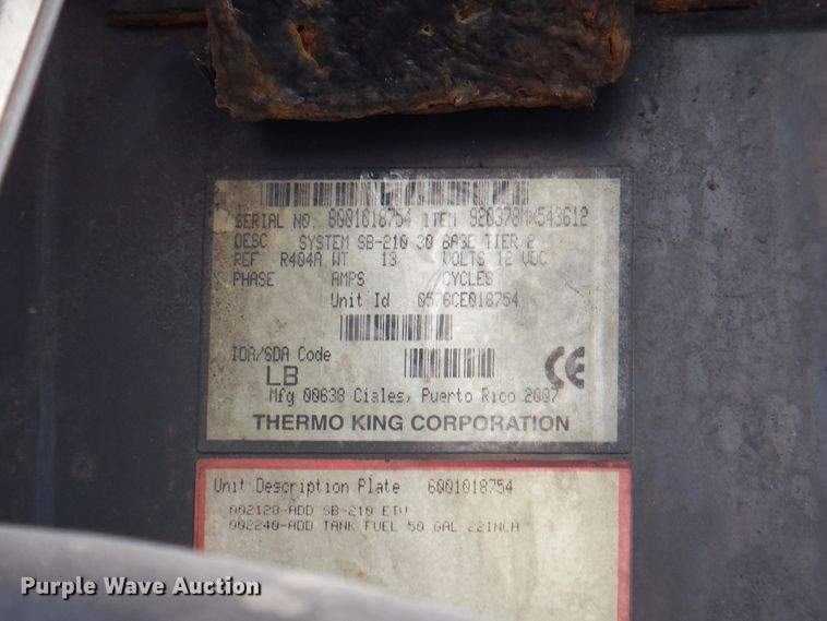 image for item DK2155 2008 Great Dane  refrigerated van trailer