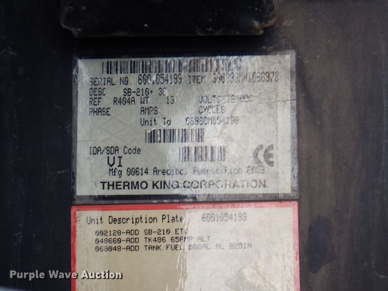 image for item DK2167 2010 Hyundai VR1450022AS  refrigerated van trailer