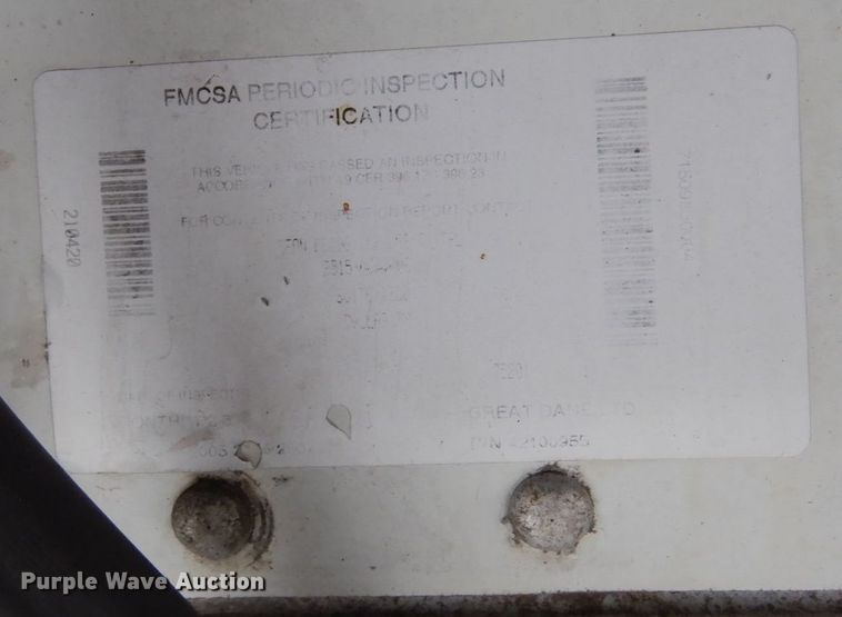 image for item DK2187 2007 Great Dane  refrigerated van trailer