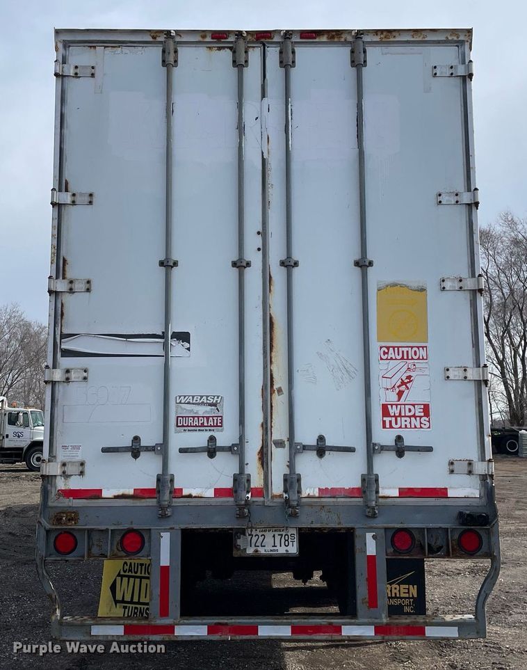 image for item DL3765 2005 Wabash  dry van trailer