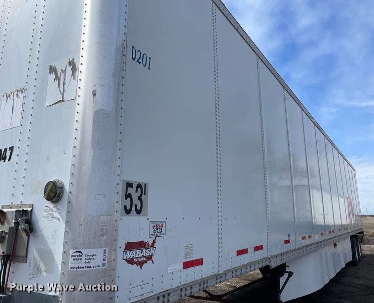 image for item DL3765 2005 Wabash  dry van trailer