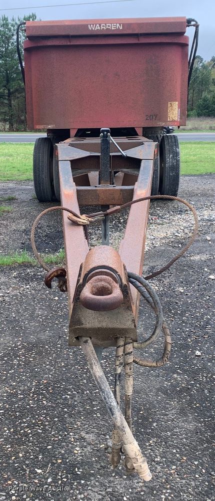 image for item DO1918 2010 Warren PD12  end dump pup trailer