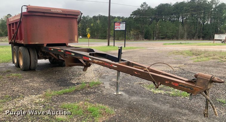 image for item DO1918 2010 Warren PD12  end dump pup trailer