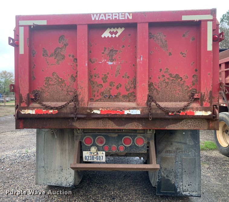 image for item DO1918 2010 Warren PD12  end dump pup trailer