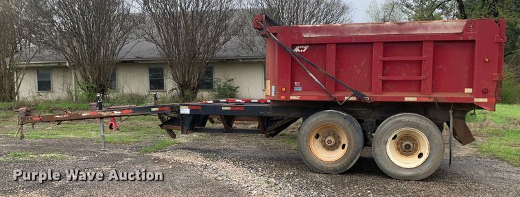 image for item DO1918 2010 Warren PD12  end dump pup trailer