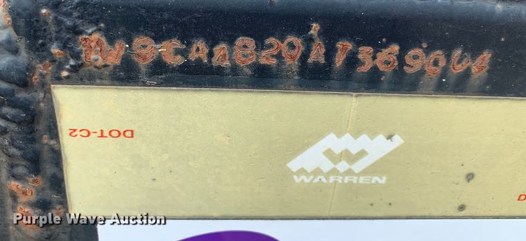 image for item DO1918 2010 Warren PD12  end dump pup trailer