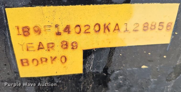 image for item DO4208 1989 Bobko  container trailer