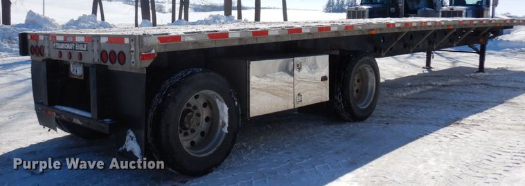 image for item KU9825 2000 Transcraft  flatbed trailer