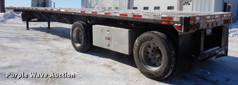 image for item KU9825 2000 Transcraft  flatbed trailer
