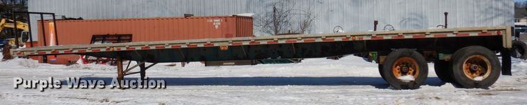 image for item KU9827 1992 Wilson  flatbed trailer