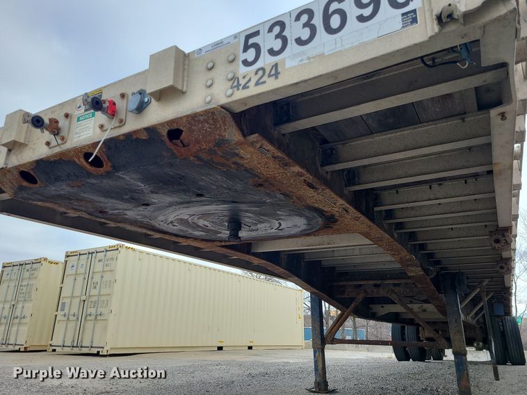 image for item LH9849 2009 Wilson CF900  flatbed trailer