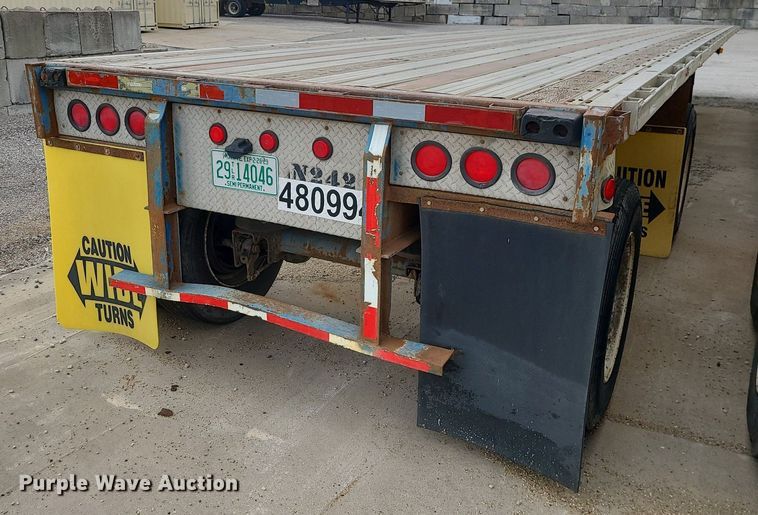 image for item LH9850 1998 Fontaine LFTW-6-8048WSAK  flatbed trailer