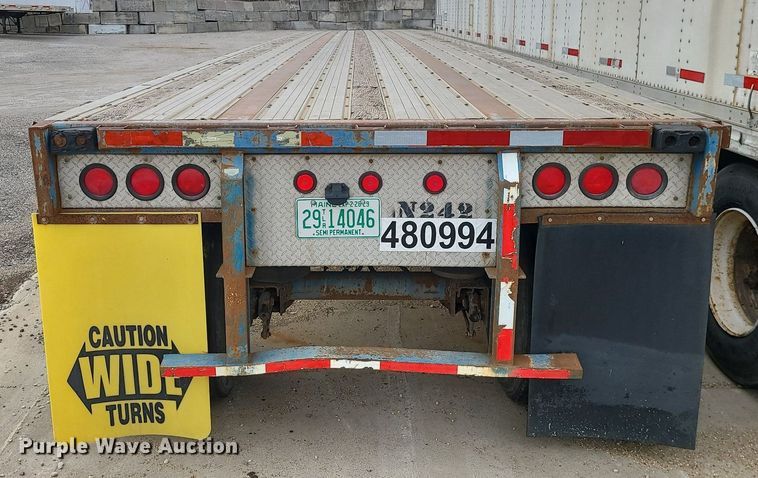 image for item LH9850 1998 Fontaine LFTW-6-8048WSAK  flatbed trailer