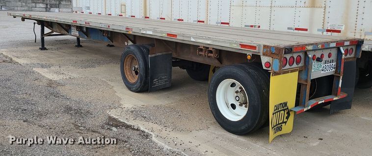image for item LH9850 1998 Fontaine LFTW-6-8048WSAK  flatbed trailer