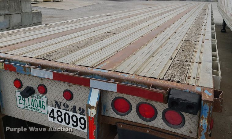 image for item LH9850 1998 Fontaine LFTW-6-8048WSAK  flatbed trailer