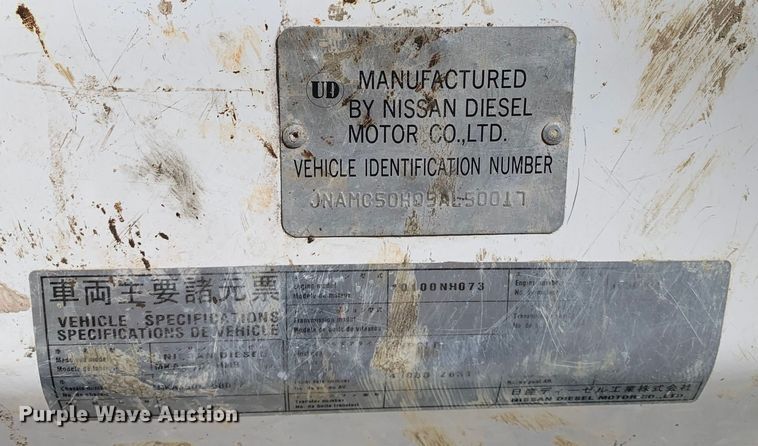 image for item MM9747 2005 UD Nissan UD1800CS  truck cab and chassis