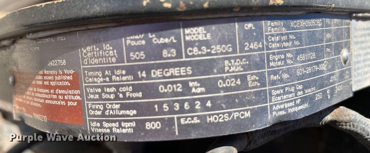 image for item MW9479 1999 Cummins C8.3-250G engine