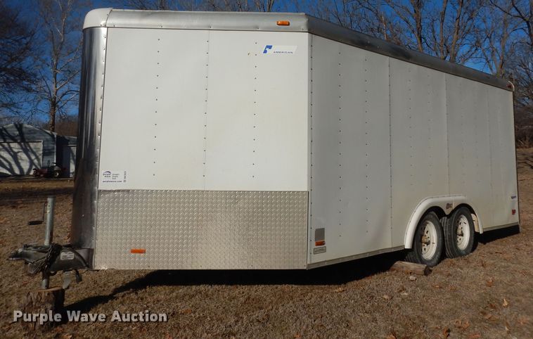 image for item DK7623 2001 Pace American VC8520TA2  enclosed cargo trailer