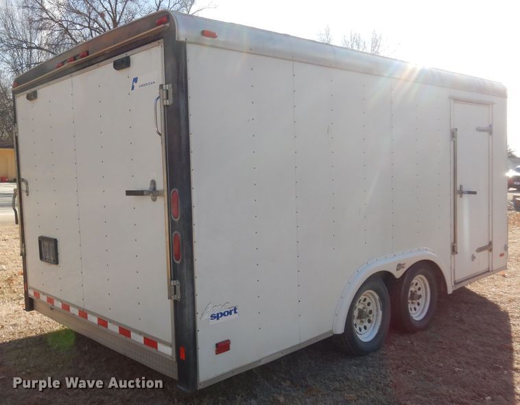 image for item DK7623 2001 Pace American VC8520TA2  enclosed cargo trailer