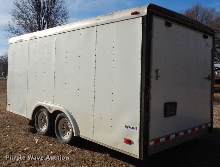 image for item DK7623 2001 Pace American VC8520TA2  enclosed cargo trailer