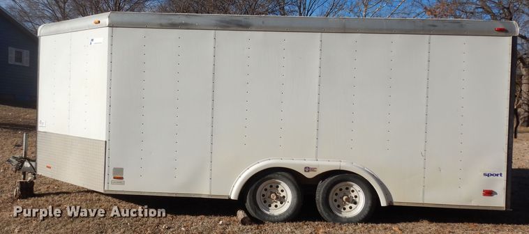 image for item DK7623 2001 Pace American VC8520TA2  enclosed cargo trailer