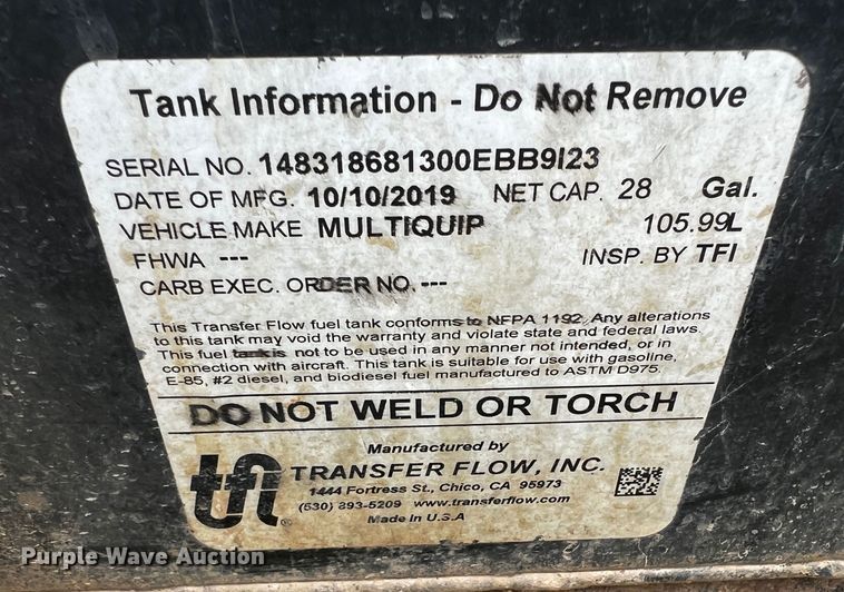 image for item DQ1992 Multiquip MQ-62-TK  trash pump