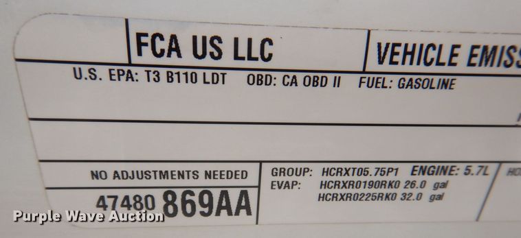 image for item DR4512 2017 Dodge Ram 1500 SLT  Crew Cab pickup truck