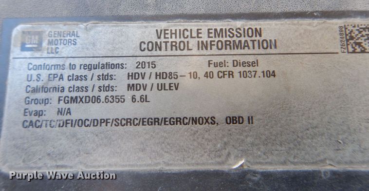 image for item DR4513 2015 Chevrolet Silverado 2500HD  Double Cab pickup truck