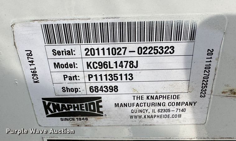 image for item DR5025 Knapheide KC96L1478J  utility bed