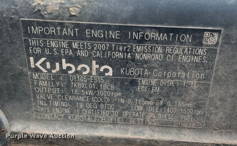 image for item DS2810 2001 Kubota RTV1100  utility vehicle