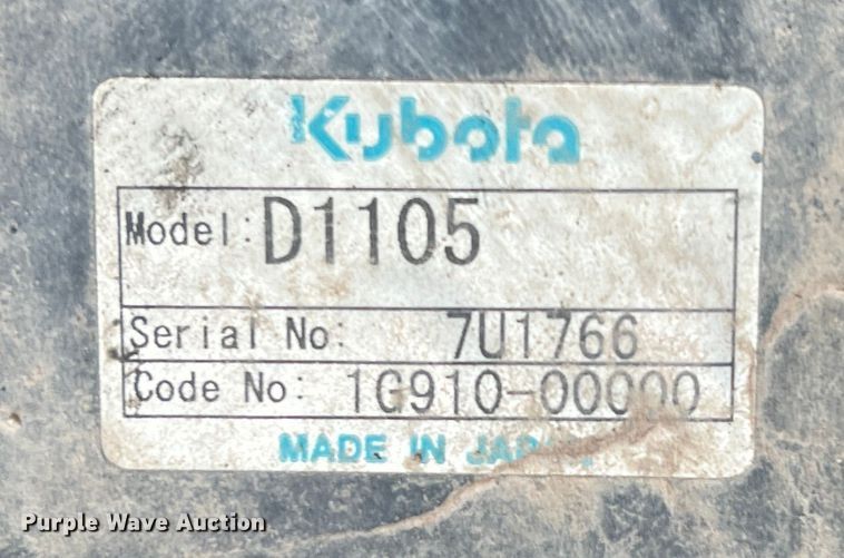 image for item DS2810 2001 Kubota RTV1100  utility vehicle