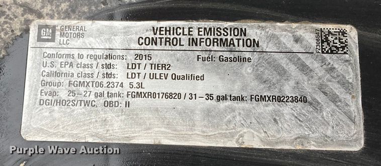 image for item HN9829 2015 Chevrolet Silverado 1500  Double Cab pickup truck