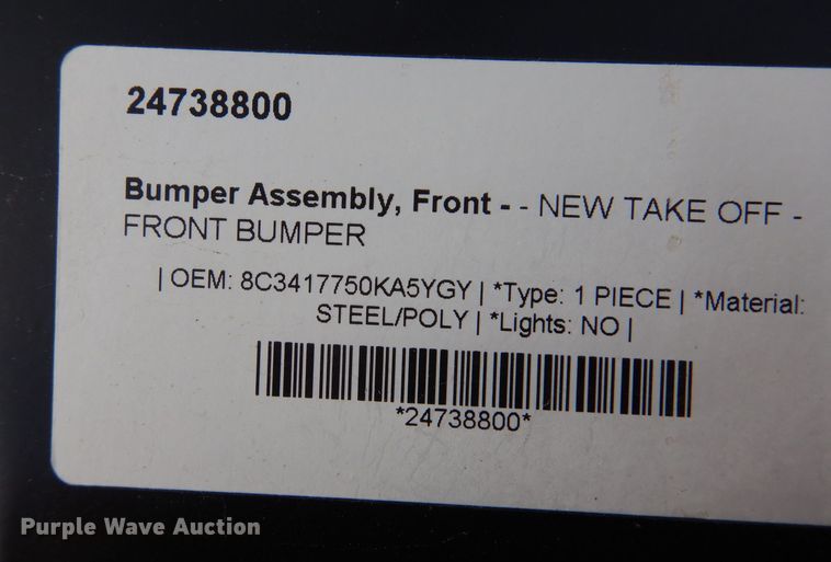 image for item IO9479 (2) Ford truck front bumpers