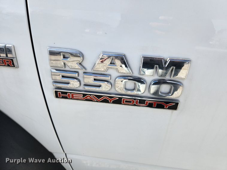 image for item JB9506 2017 Dodge Ram 5500HD  Crew Cab flatbed truck