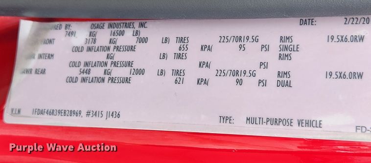 image for item JB9507 2009 Ford F450 Super Duty XL  truck cab and chassis