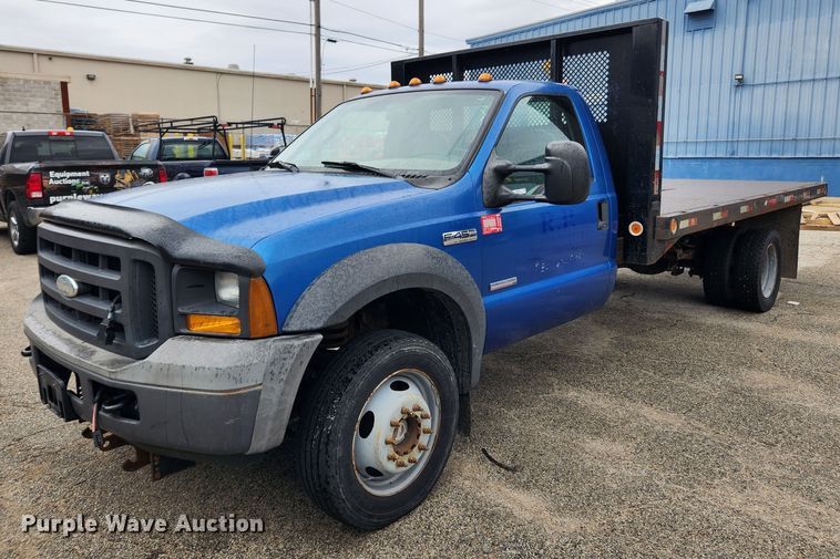 image for item JB9520 2005 Ford F450 Super Duty XL  dump flatbed truck