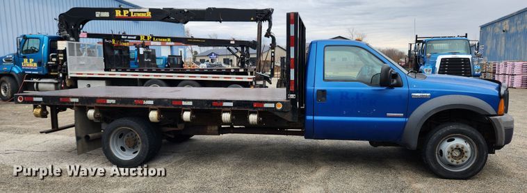 image for item JB9520 2005 Ford F450 Super Duty XL  dump flatbed truck